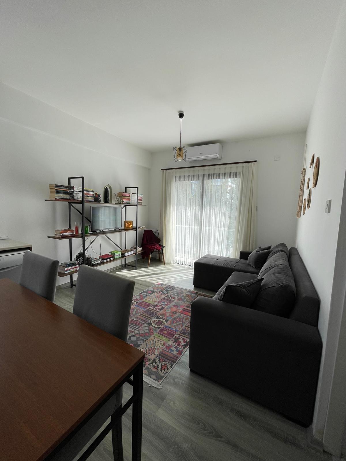 Fully Furnished 1+1 Apartment for Rent in Kyrenia City Center (ŞOKMAR Area) in a Building with an Elevator