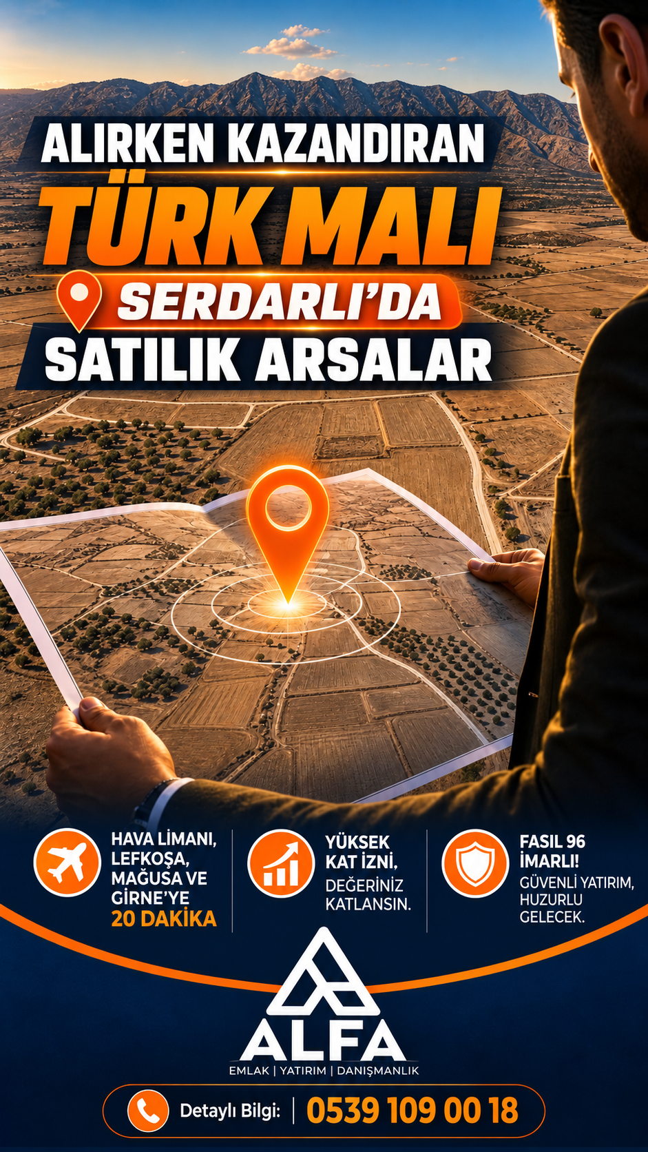 Новая возможность приобрести участок в Сердарлы – 34 участка – Цены от £60 000